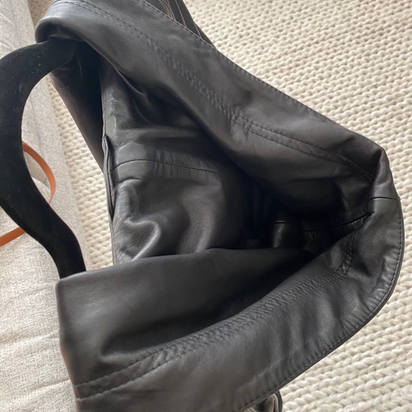 Y3 lamb skin leather hoodie bomber jacket - Picture 4 of 11